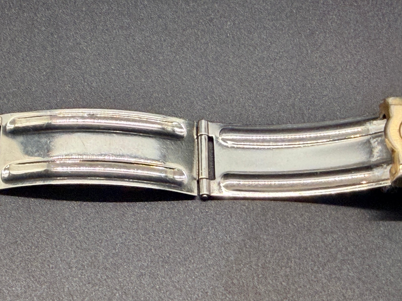 Vintage Omega 8220/511 Gold Plated Beads of Rice Bracelet 18mm Seamaster BOR