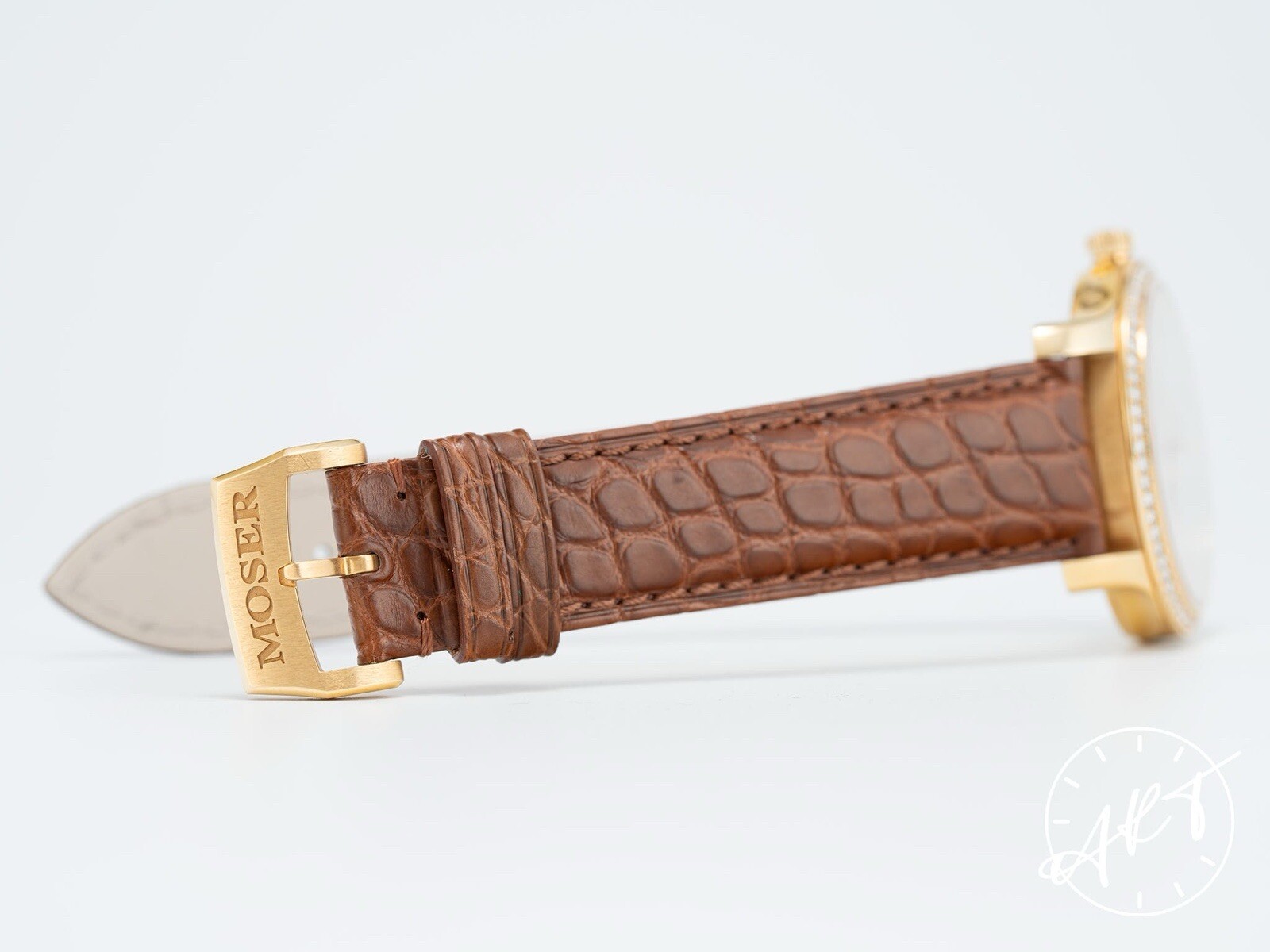 H. Moser & Cie 18K RG Endeavour Small Seconds FACTORY DIAMONDS Watch w/ Paper