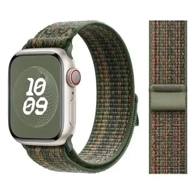 Nylon Classic Sport Loop bracelet correa Apple watch series 9 8 7 5 4 3 Ultra SE