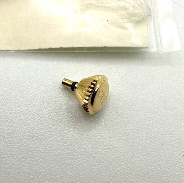 NOS Vintage Genuine Citizen 5.5mm Yellow Gold Color 1pc Crown Part 506-8874