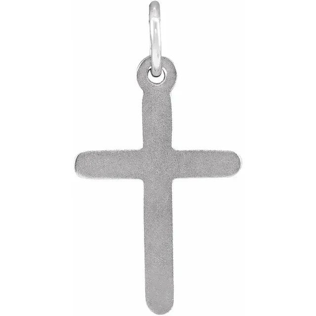 14K Gold Die-Struck Cross Pendant 16.8×9 mm w/ Gold-Filled Chain – Bestseller