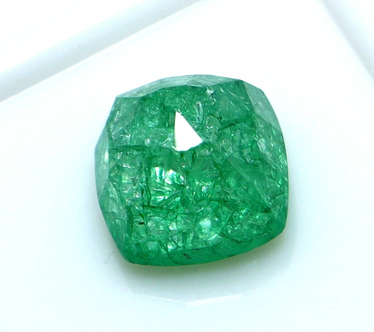 Natural Colombian Emerald Cushion Cut 5.55 Ct Certified Green Loose Gemstone
