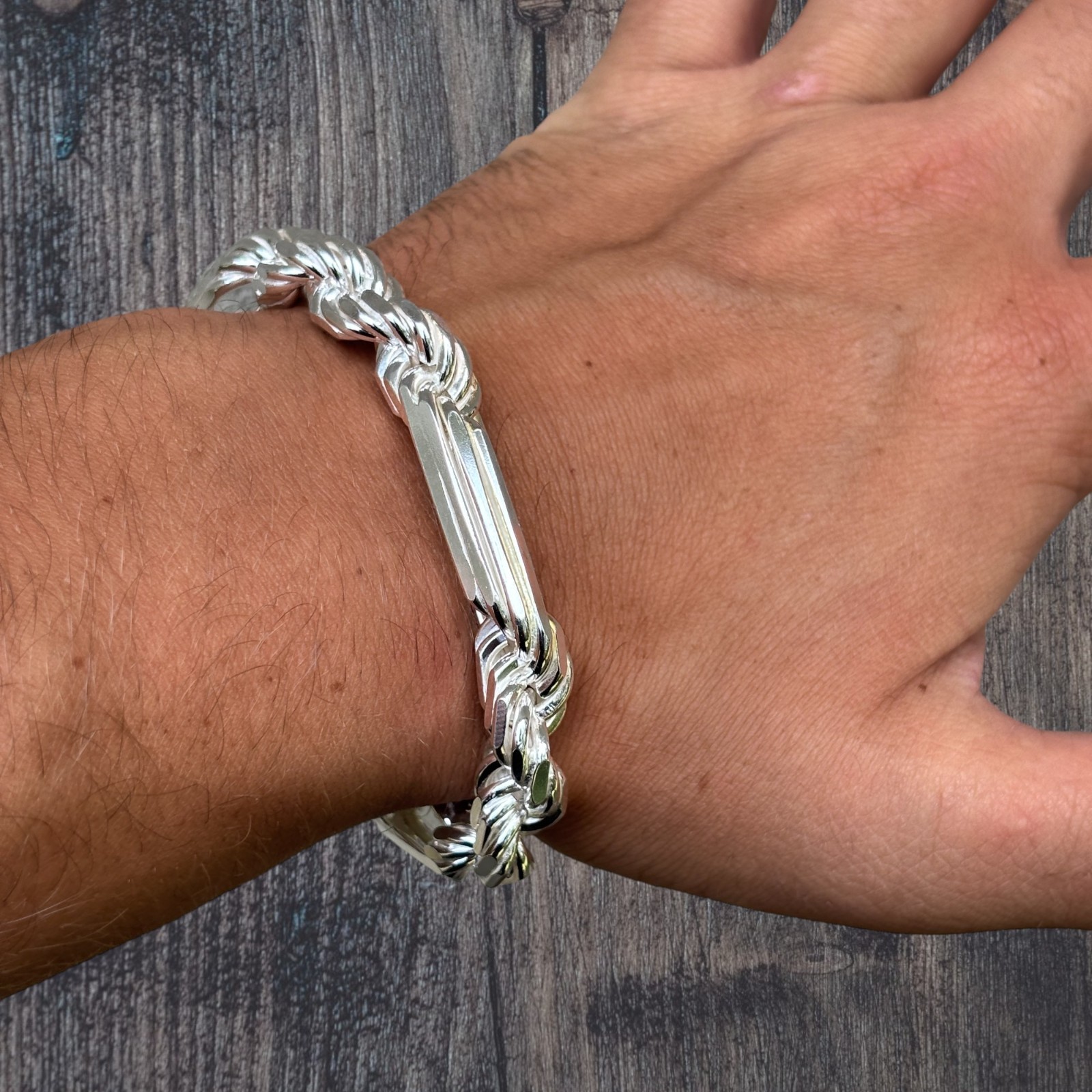 10mm Figarope Milano Bracelet – Solid 925 Sterling Silver Or 14k Gold Vermeil