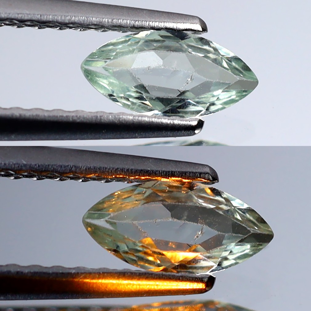 0.36 ct Tremendous Marquise Cut (7 x 4 mm) Green Un-Heated Alexandrite Gemstone