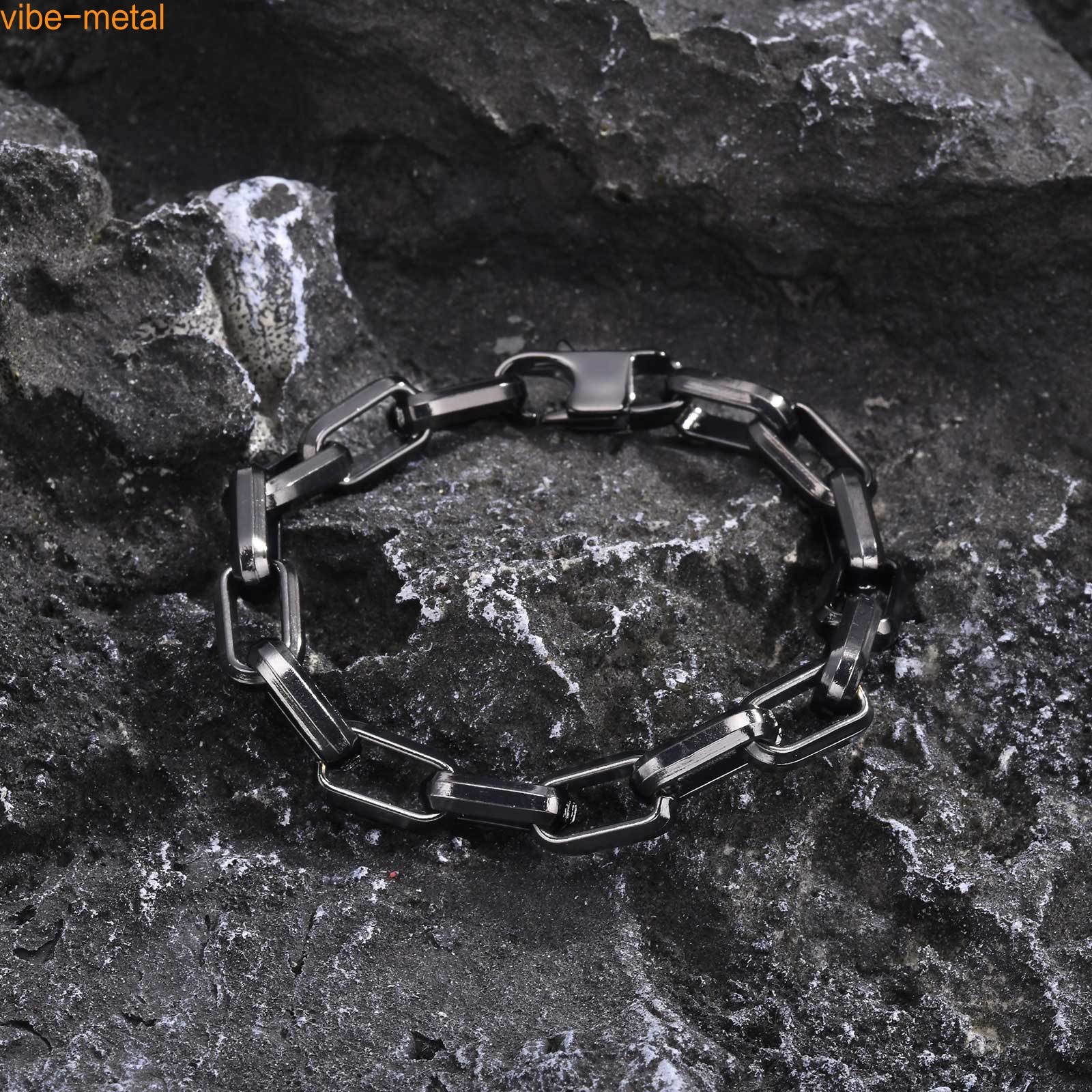 9.2mm Wide Stainless steel Chunky Paperclip Chain Bracelets Men Chain Wristband