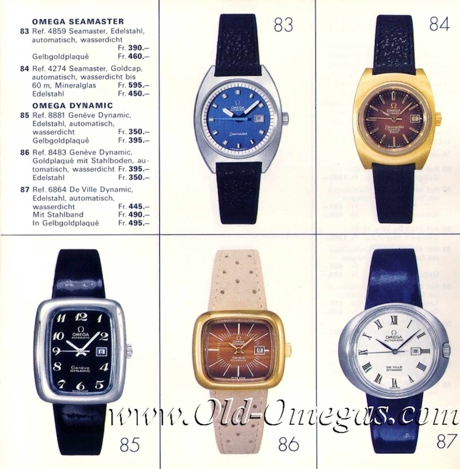 Genuine CorfaM® Straps Bands for Vintage & Reissue Omega Watches & Chronographs.