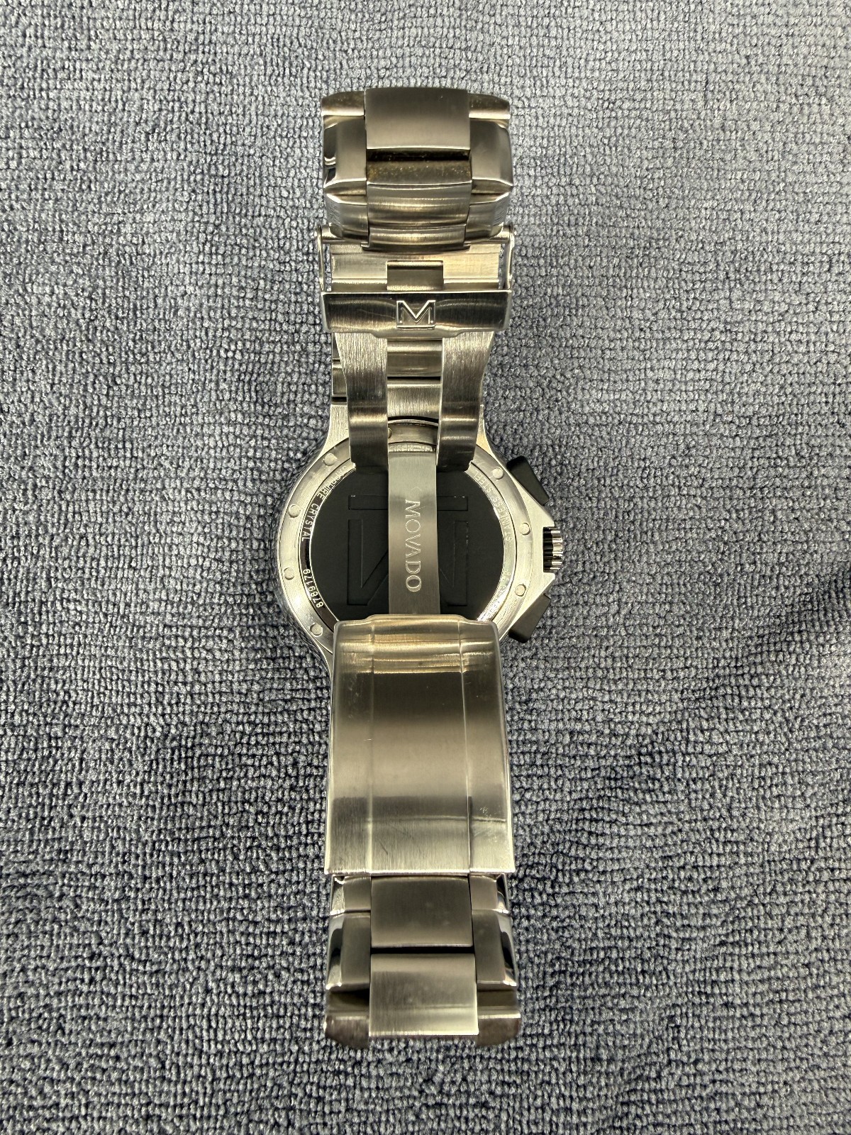 Movado Series 800 2600021 Mens White Dial Chronograph Watch