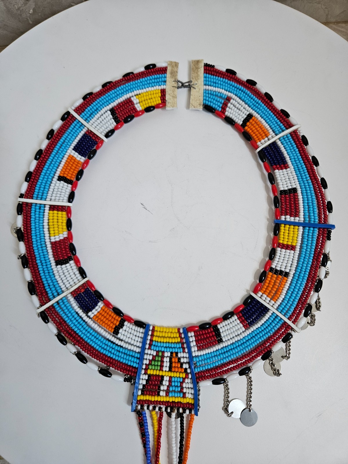 African Maasai Beaded Wedding Necklace –Handmade Tribal Collar Statement Jewelry