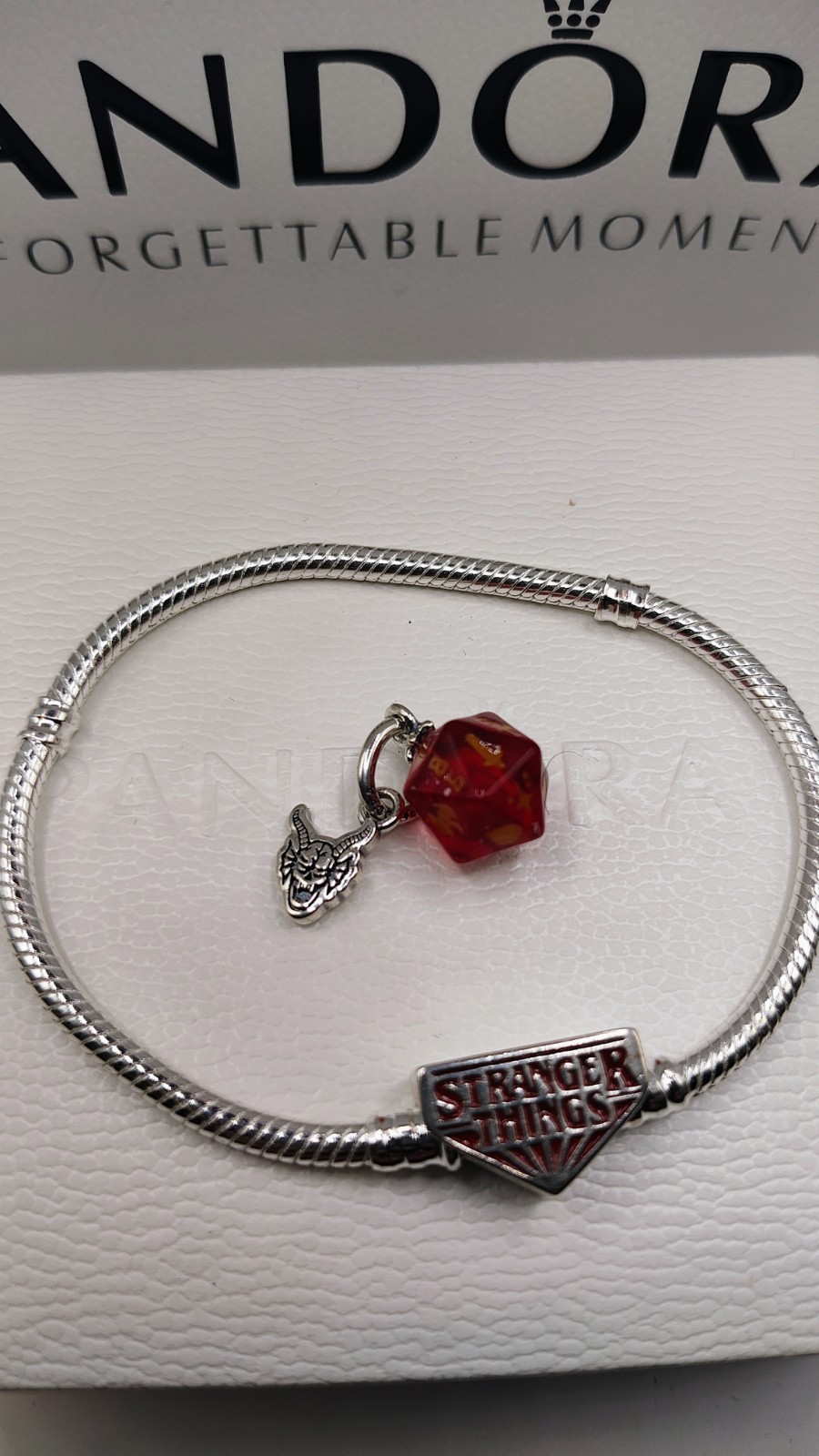 Pandora Stranger Things S925 Snake Chain Bracelet with CHARMS/Box/Bag Included