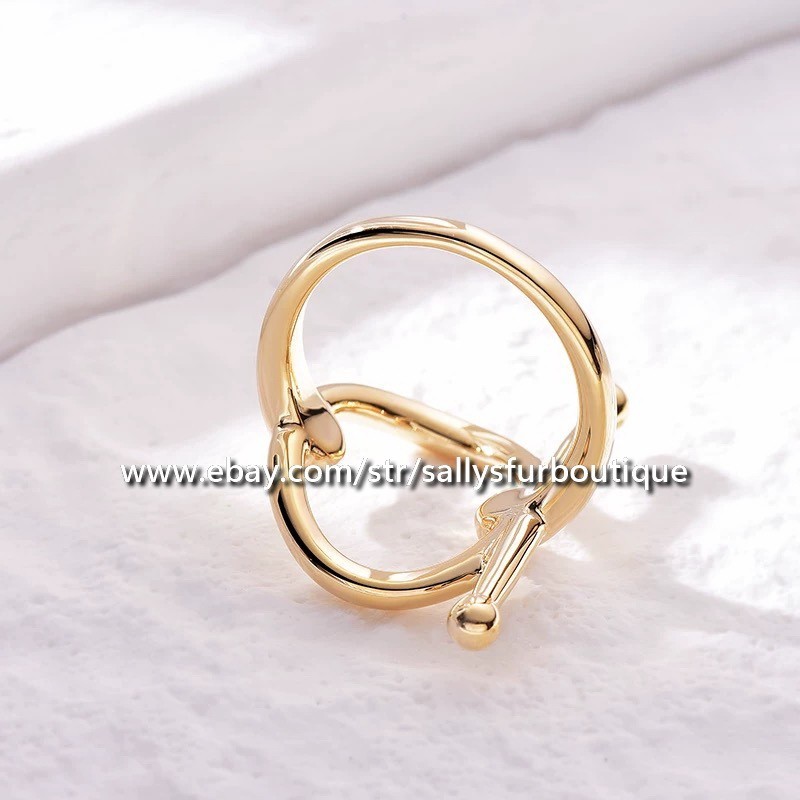 Sally’s Quality 100% Copper Scarf Ring Circle Buckle Brooch For Silk Scarves