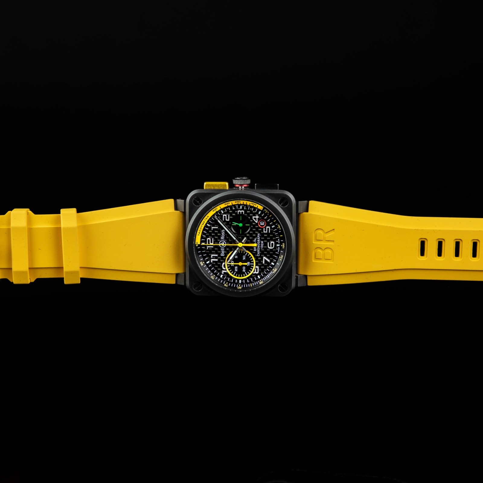 Bell & Ross BR 03-94 Steel Yellow and Black BR0394 RS17