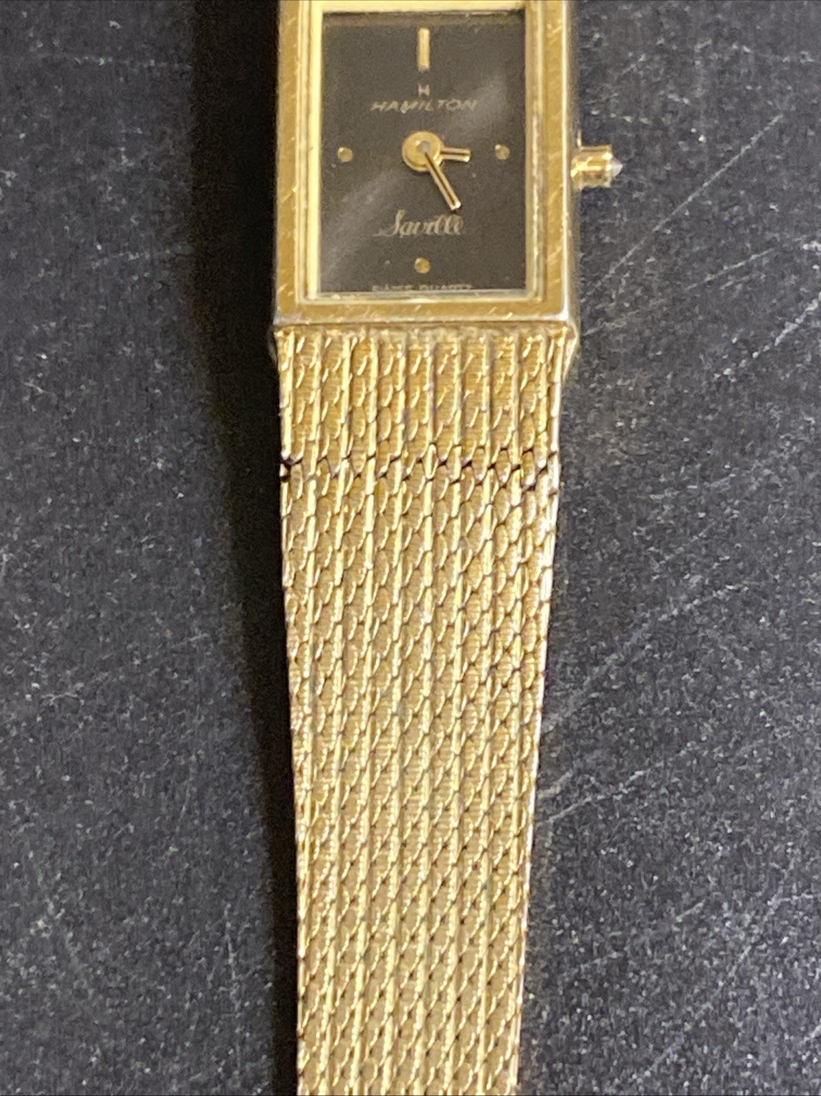 Hamilton Saville Watch Beautiful Milanese Bracelet 8180 Parts Only None Running