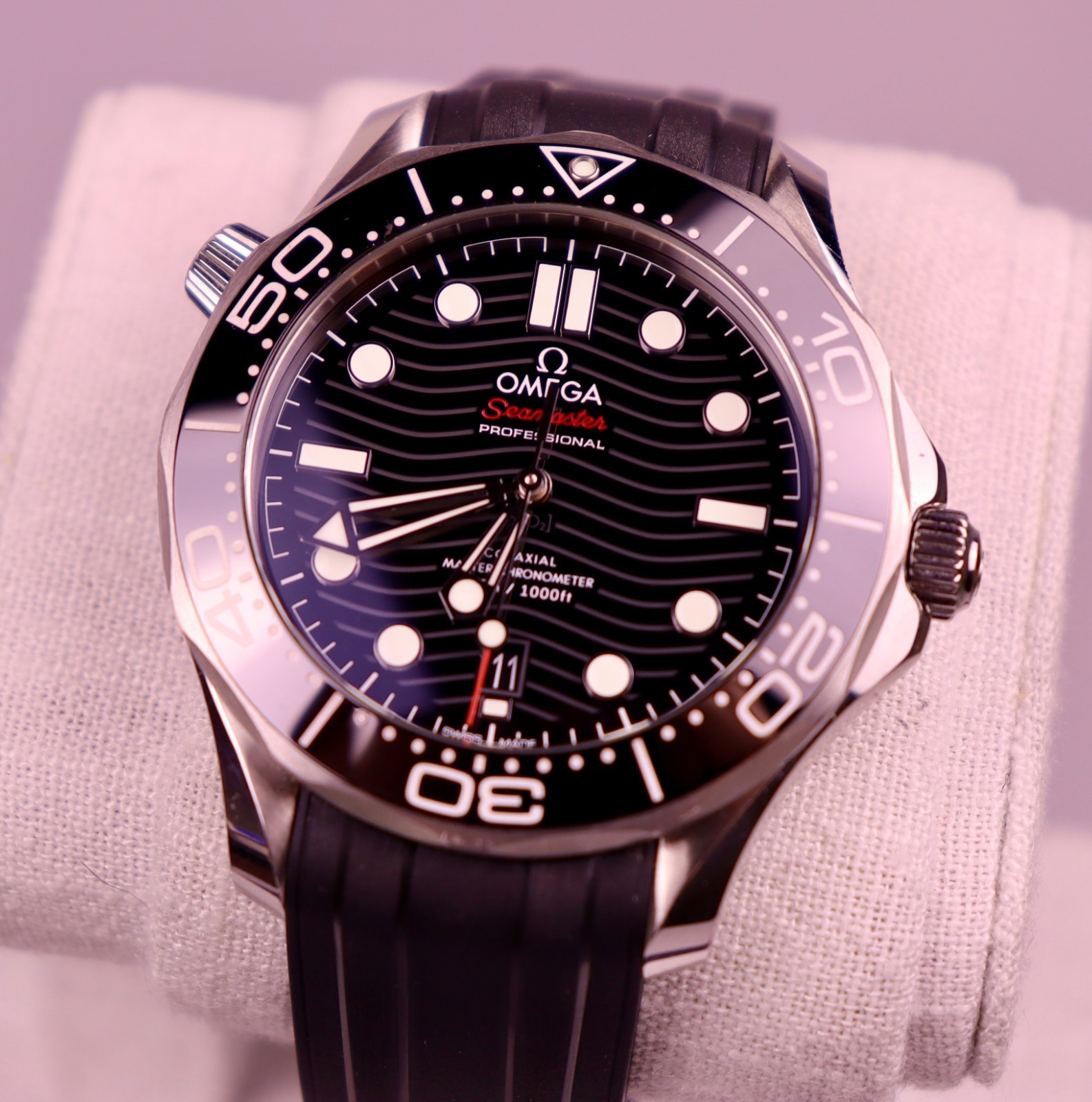 Omega Seamaster Professional 300 Rubber (Black) Ref. 210.32.42.20.01 Case #553