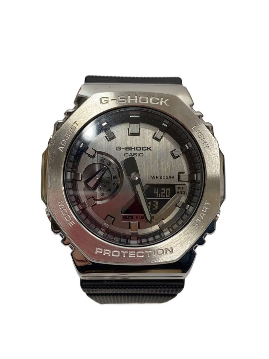 CASIO Quartz Watch G SHOCK Digital SLV BLK