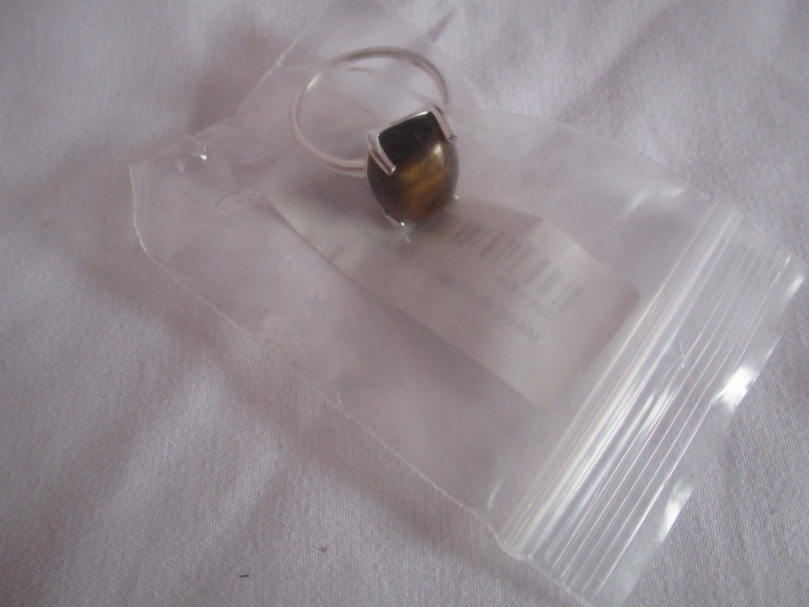 South African Tigers Eye Ring in Sterling Silver (Size 9.0) 10.75 ctw Ring Box