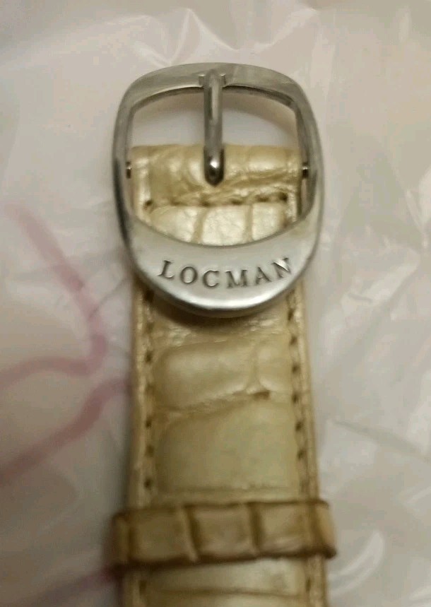 LOCMAN NUOVO Watch Italy Vintage Hand Made White Alligator