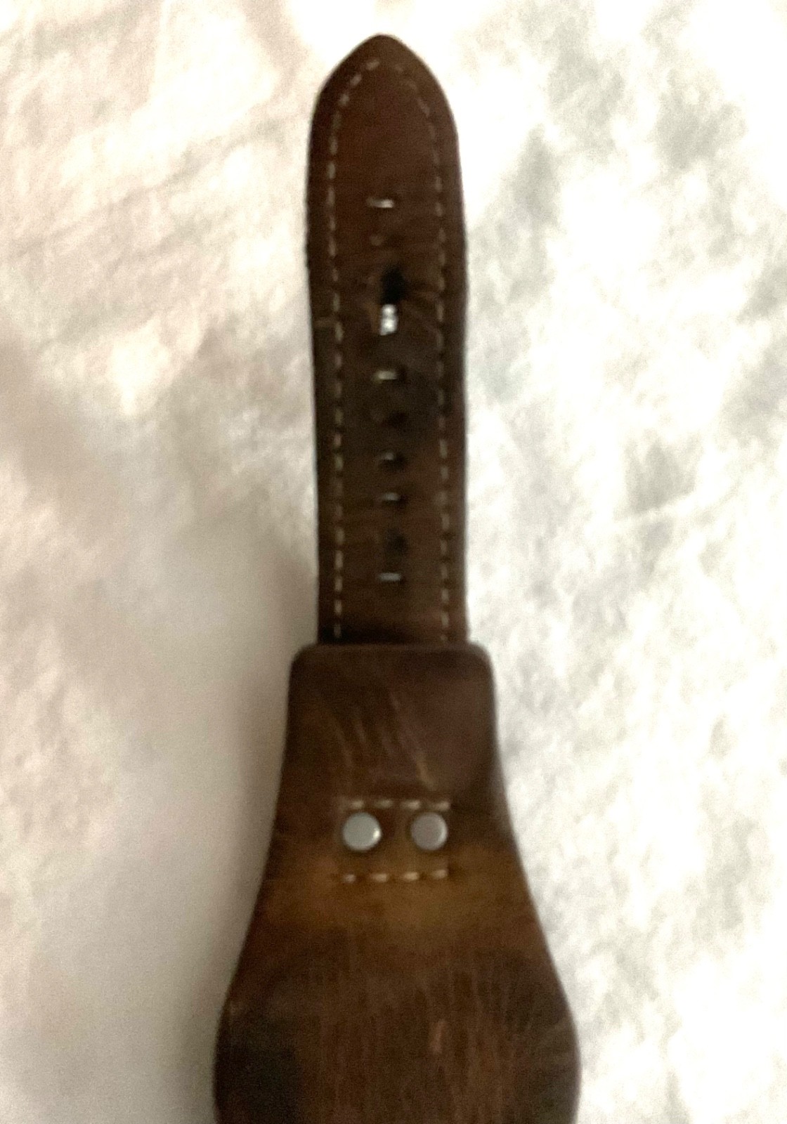 Fossil Dark Brown Leather Watch Strap for Coachman CH2564 & CH2565 20mm