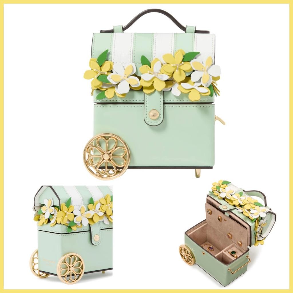 KATE SPADE FRESH PICKS EMBELLISHED LEATHER JEWELRY CASE KK739 NWT $298