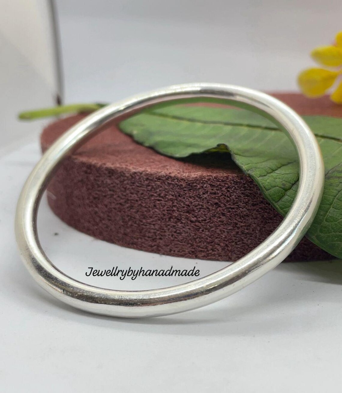 Thick Heavy Silver Bangle Bracelet Chunky Bracelets Solid 925 Sterling Silver