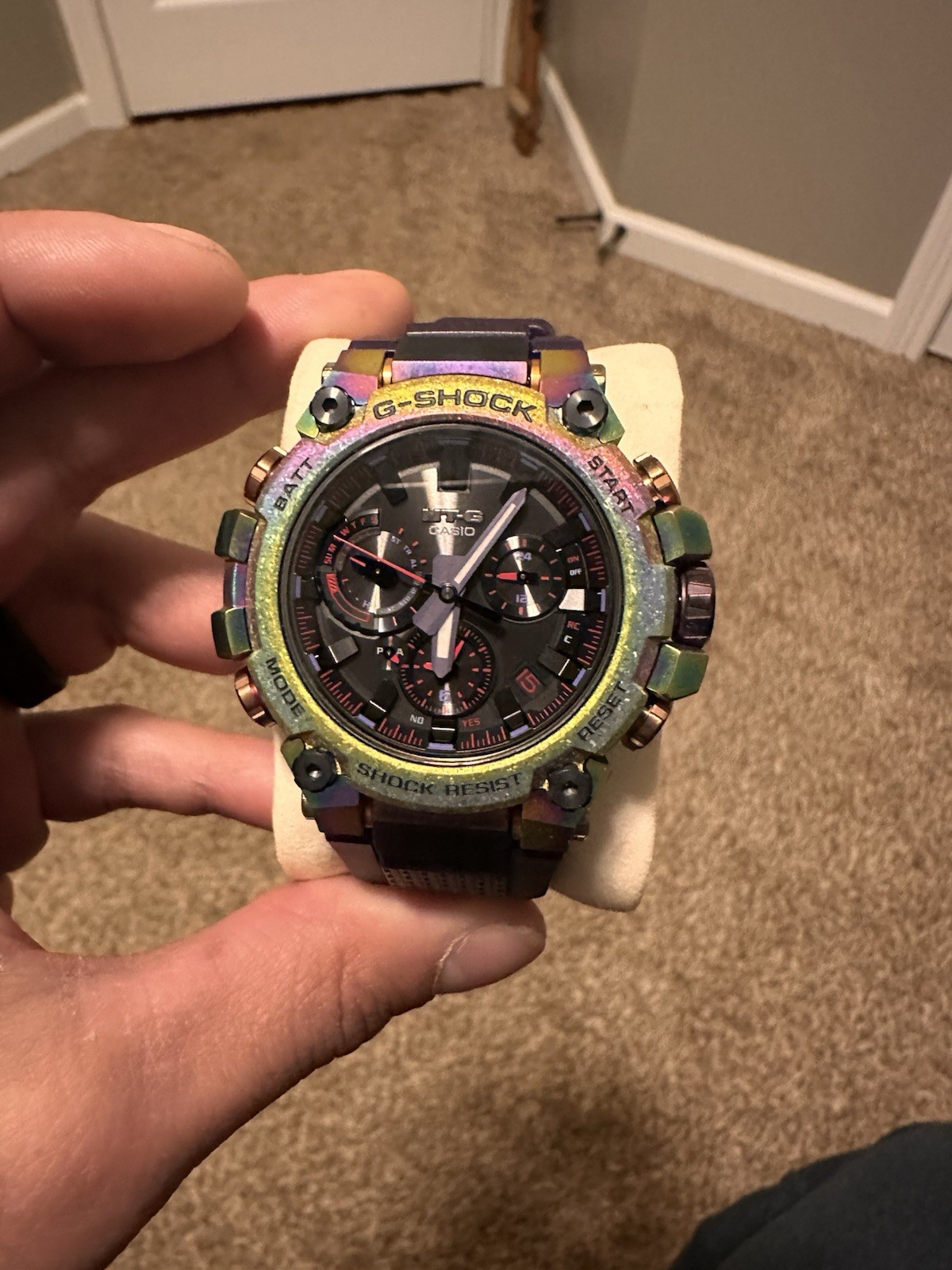 CASIO G-SHOCK MTG-B3000PRB-1AJR Aurora Rainbow IP Bluetooth Radio Solar Watch