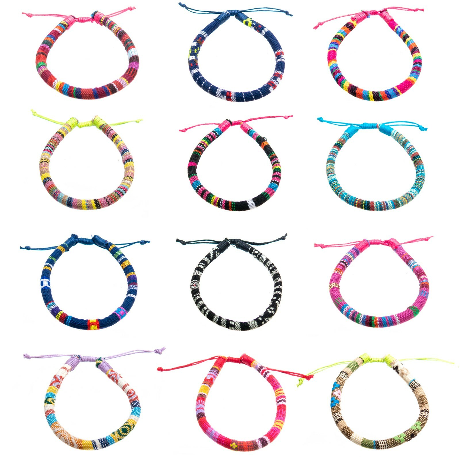 12 VSCO Bracelets for Teen Girls, VISCO Girl Braided Friendship Bracelets