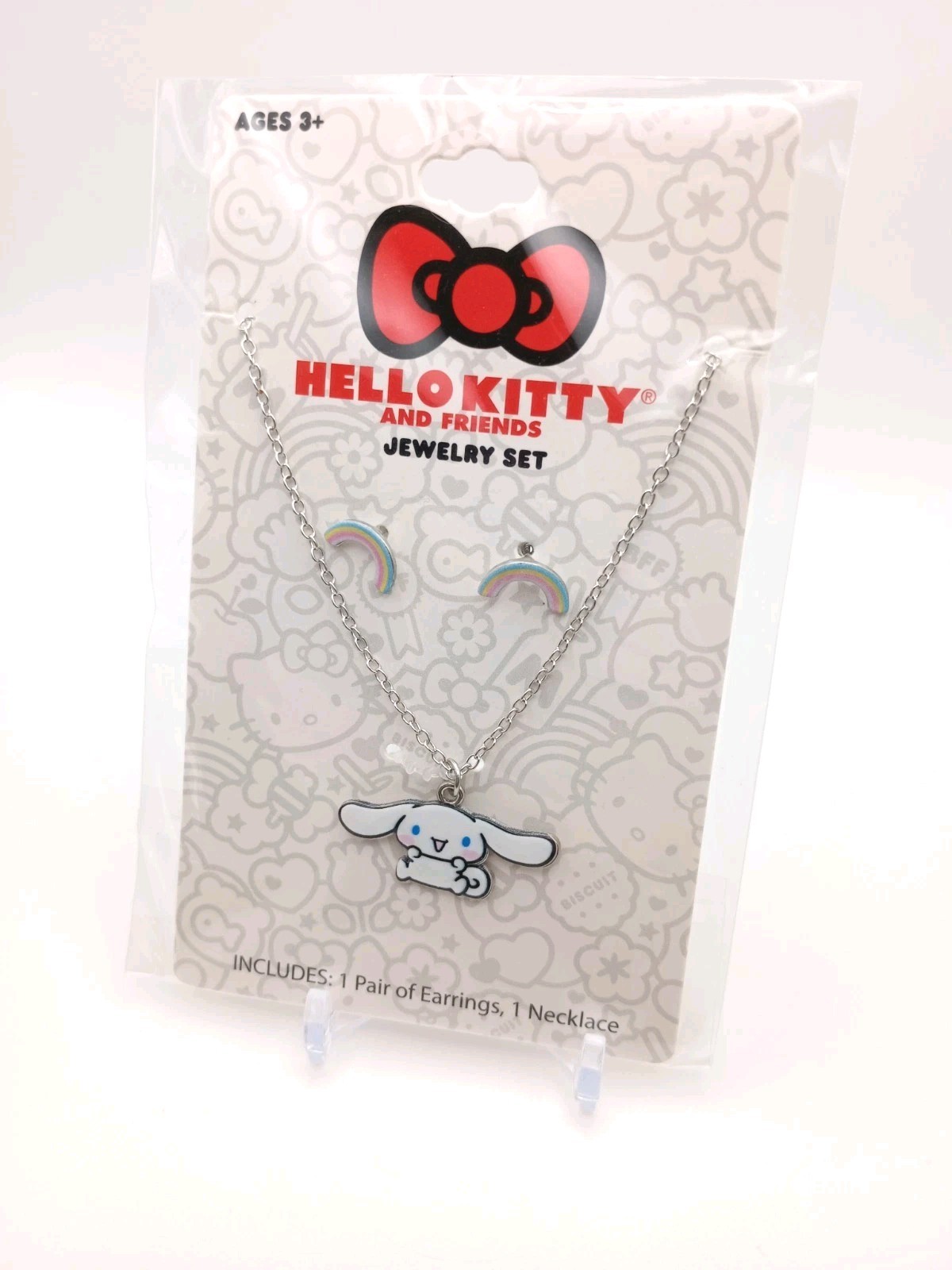 New Hello Kitty And Friends, Cinnamonroll Necklace And Earrings Jewelry Set -NIP