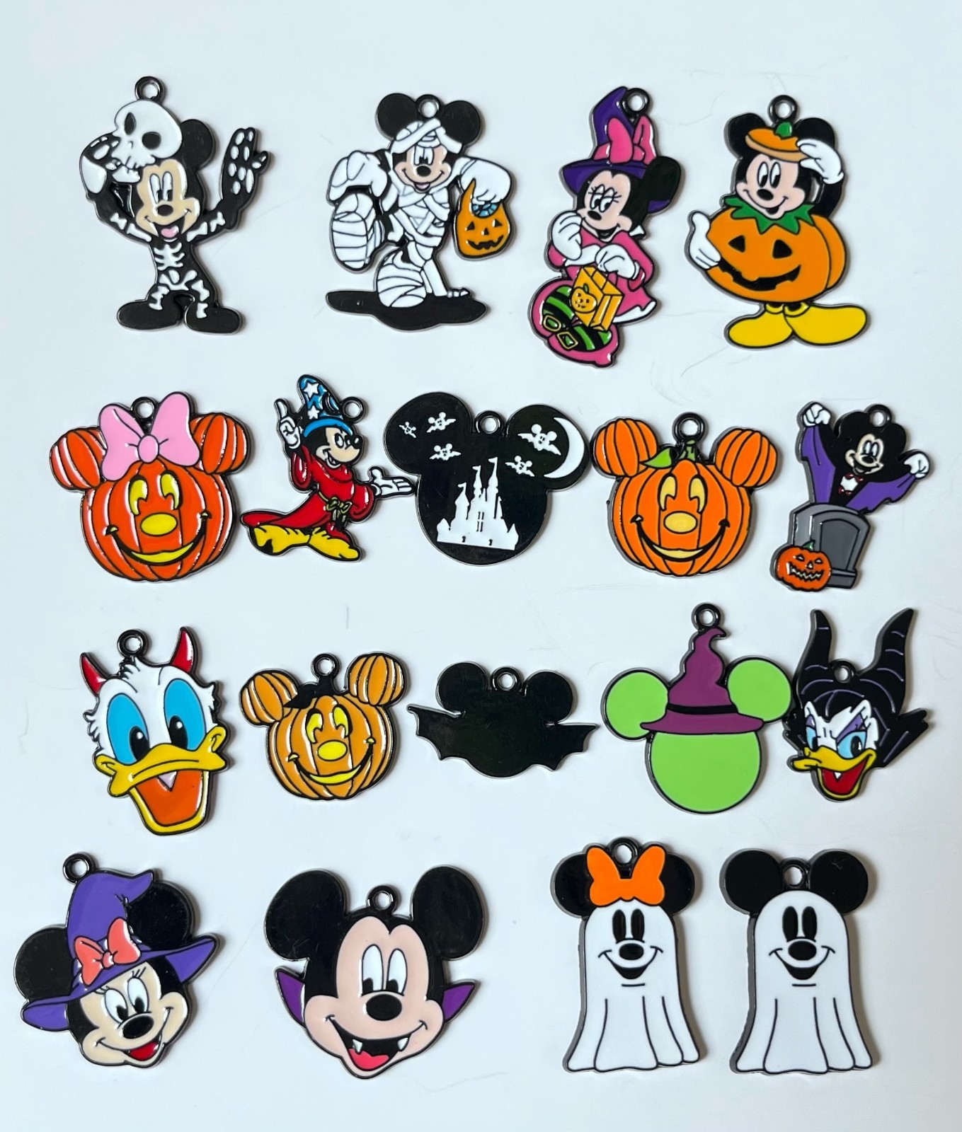 40Pcs mickey mix Halloween Charm bracelet necklace Pendants DIY Jewelry Making