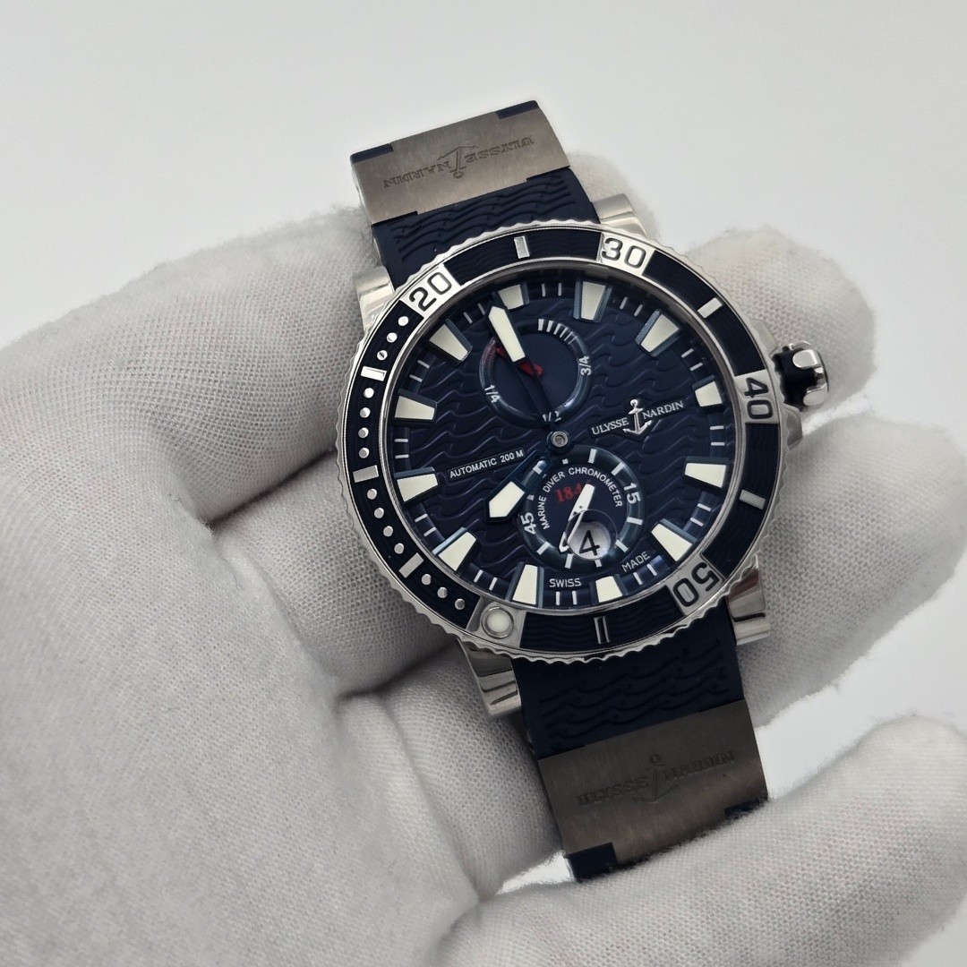 Ulysse Nardin Maxi Marine Diver Titanium Blue Dial 45mm 263-90-3/93