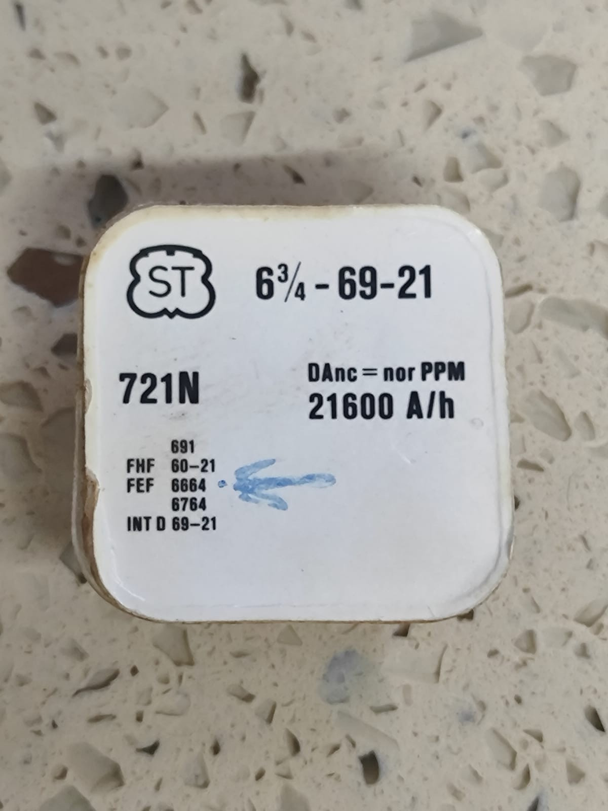 ST- 69-21 FHF 60-21 /FEF 6664 Movement Part Balance Completel Part 721N NOS Y