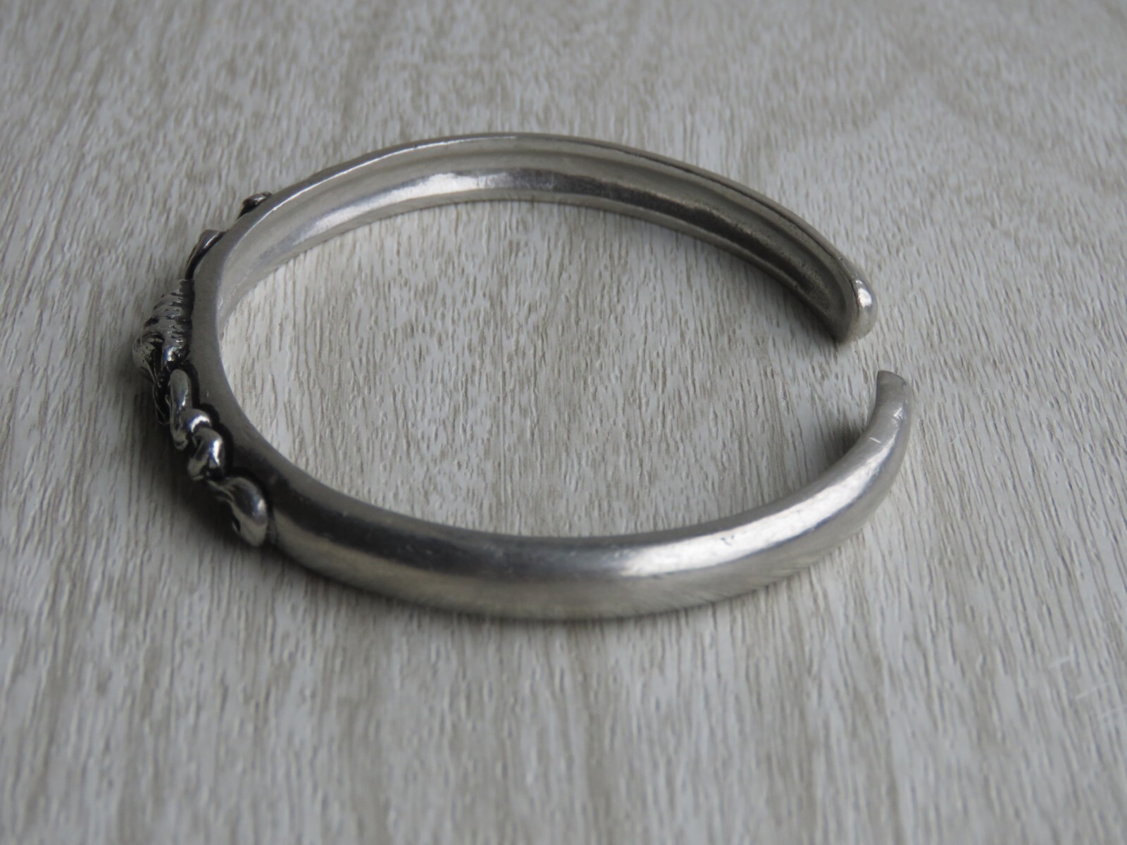 VTG Seagull Pewter Canada Conch Seashell Beach Coastal Bangle Bracelet Adjusts
