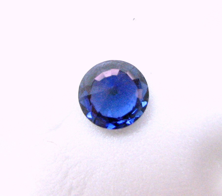 Authentic Natural Fine Gem Round Blue Sapphire 5.6×3.6 MM, 0.82 Carat- RARE