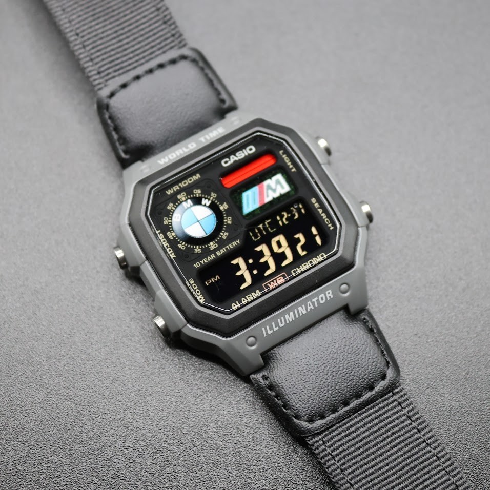 CASIO AE-1200WHUB. Royale Watch Mod. Negative Display – Hydromod