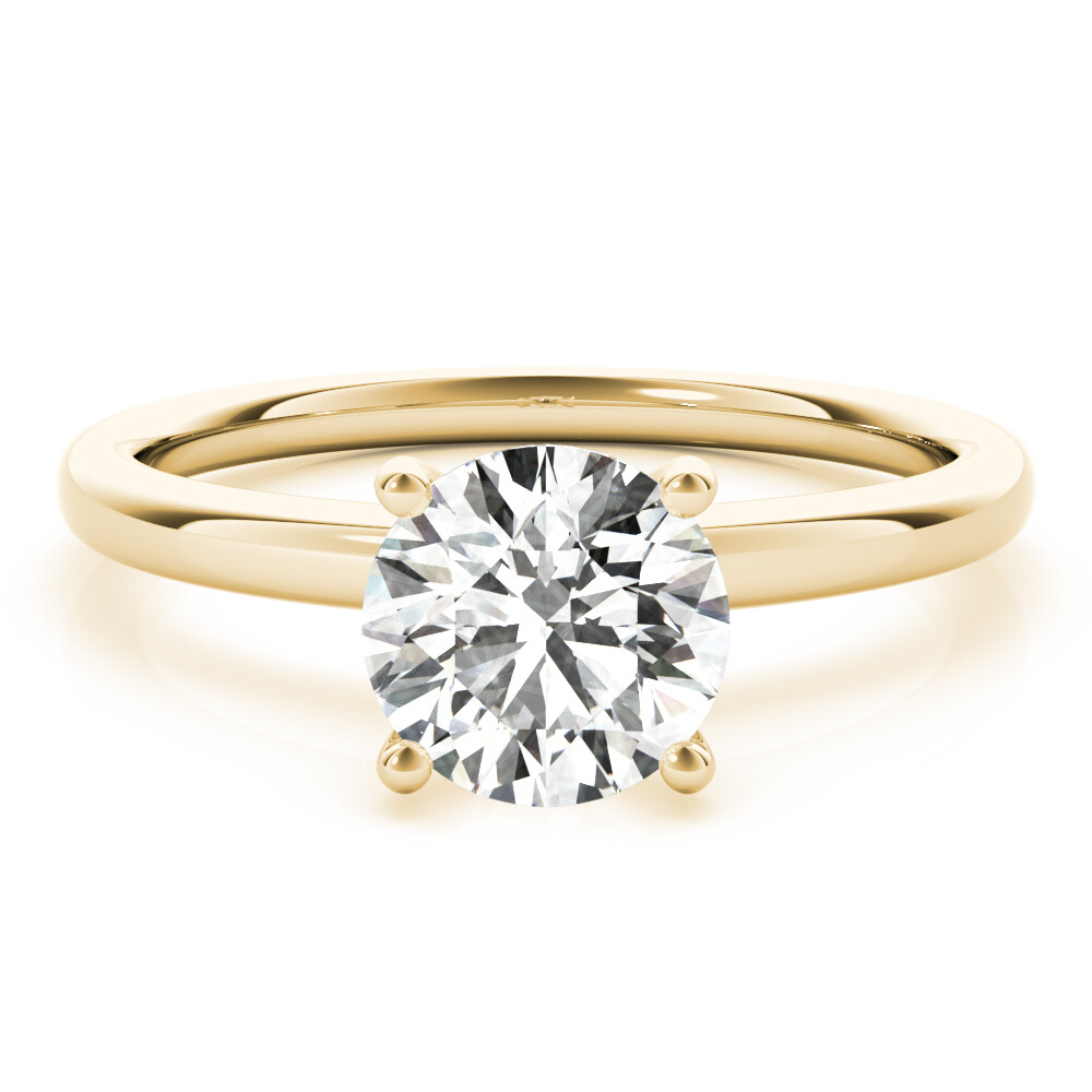 2.00 Carat Forever One Moissanite Solitaire Ring 14k Gold Charles & Colvard