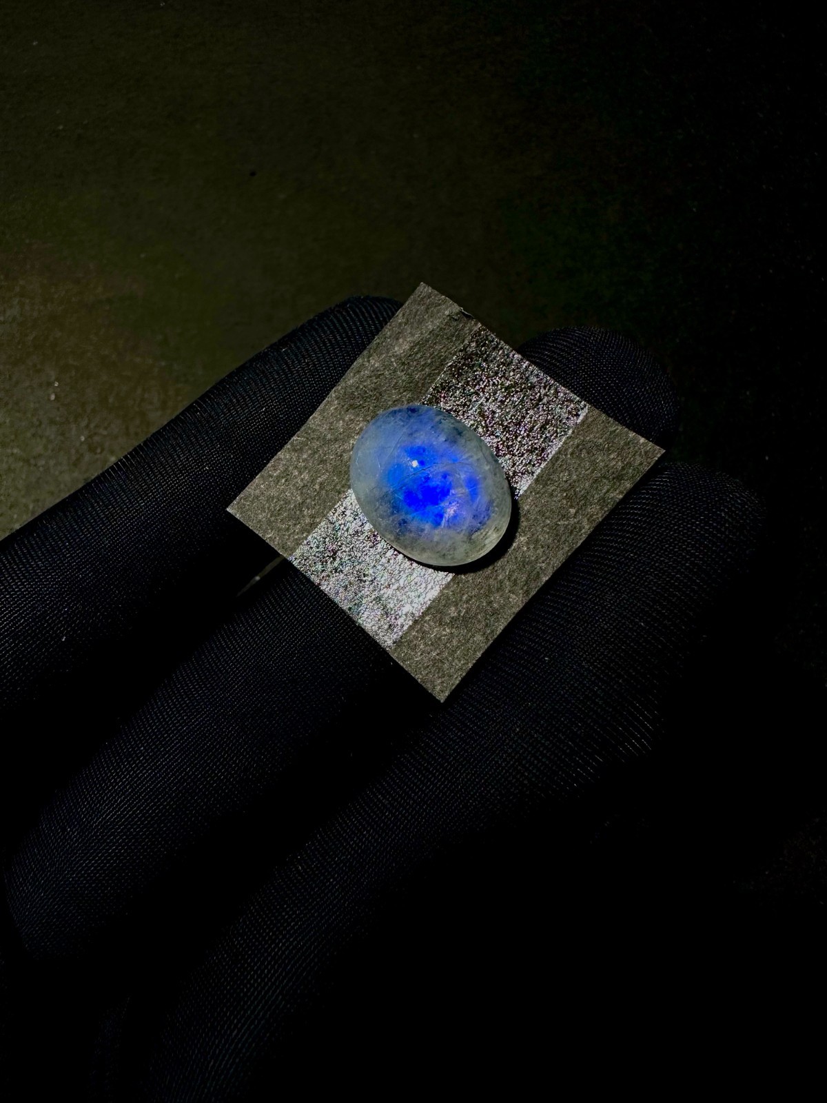 Natural Blue Fire Rainbow Moonstone, Flashy Moonstone, Cabs, 14x11MM, Loose Cabs