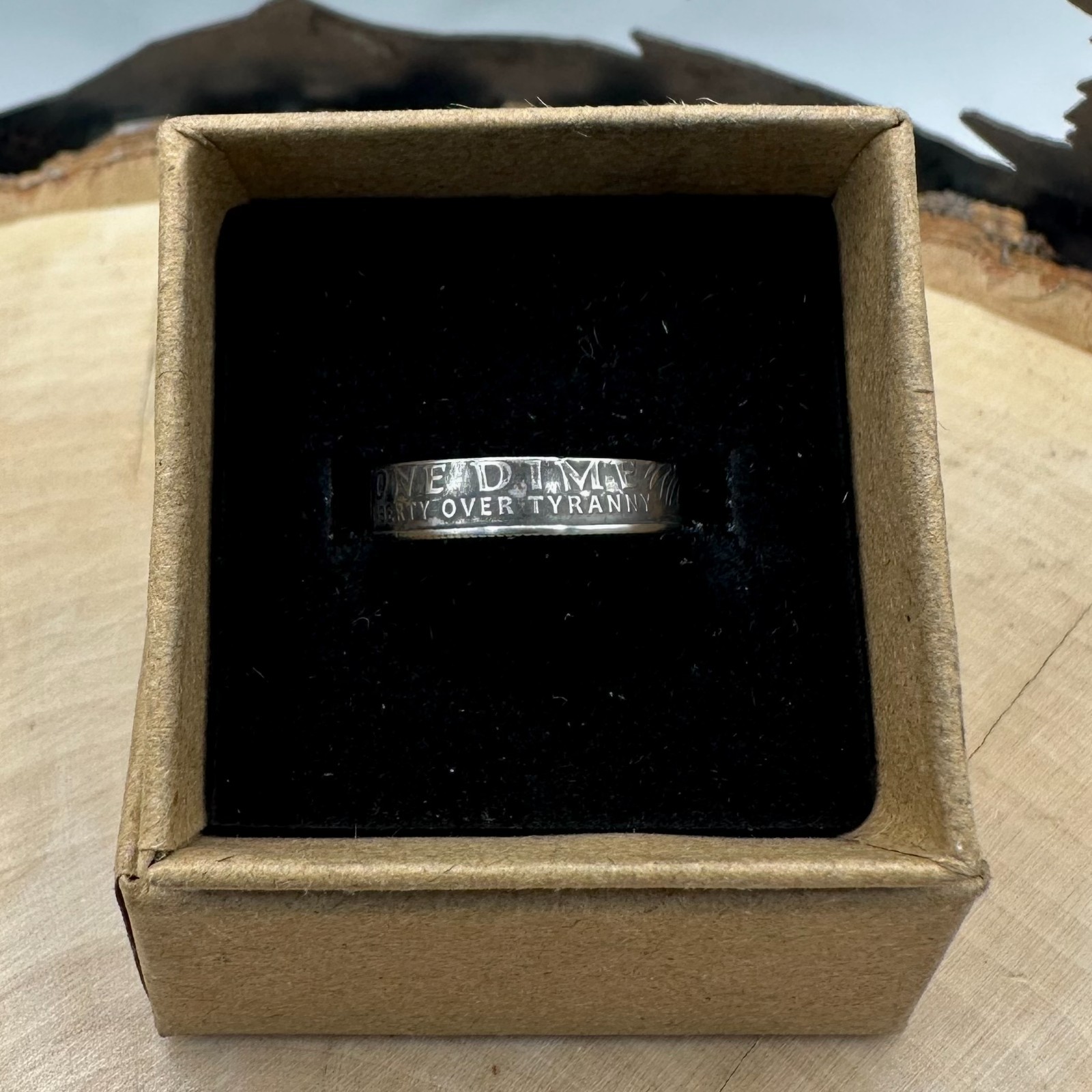 250th Anniversary U.S. 2026 “Liberty Over Tyranny” Dime Coin Ring Band NEW