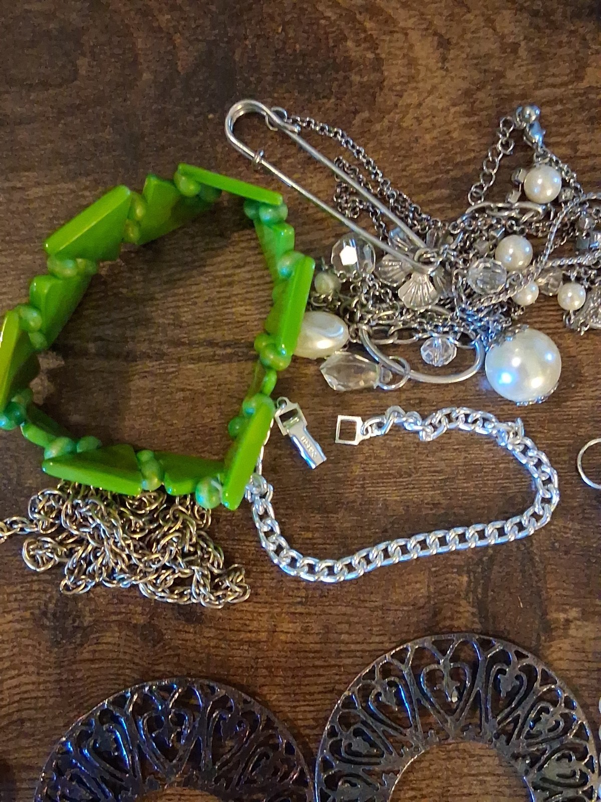 Assortment Costume Jewelry & Other Vintage Items Including 2 Ounces 999 Copper