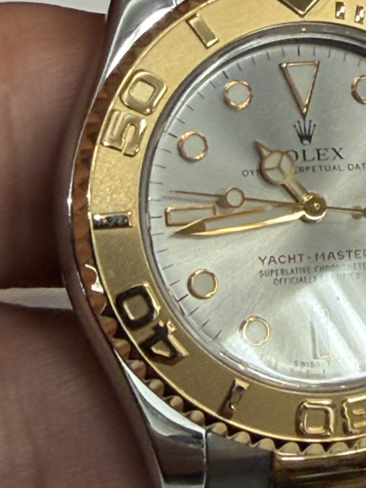 ROLEX YACHT – MASTER 68623 1997 TWO TONE 18 KARAT & STAINLESS STEEL WATCH 35MM