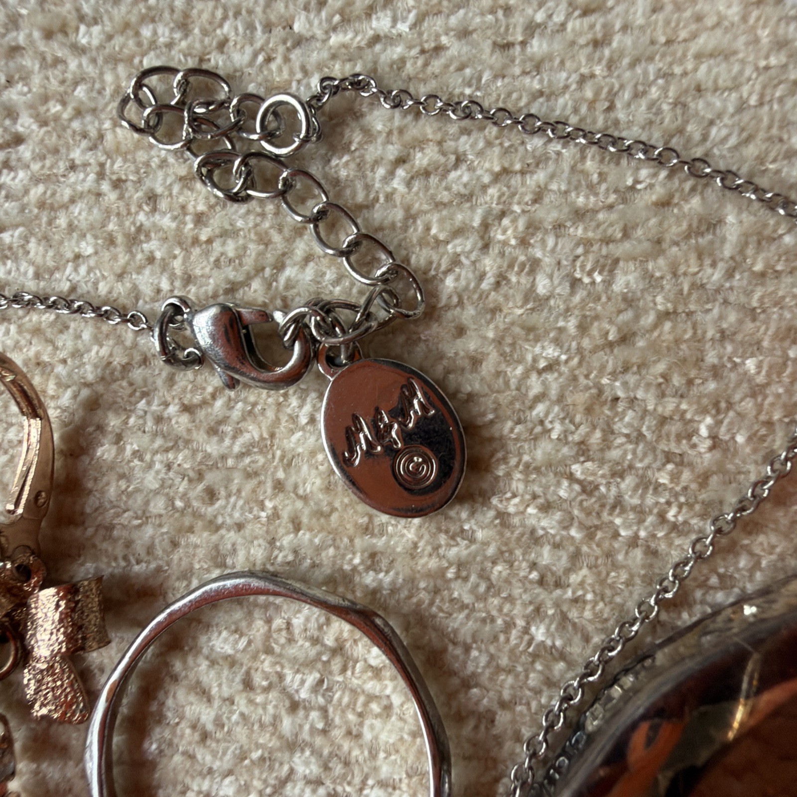 Mixed Jewelry lot of 16 Vintage and modern Some marked Estate Sale Find