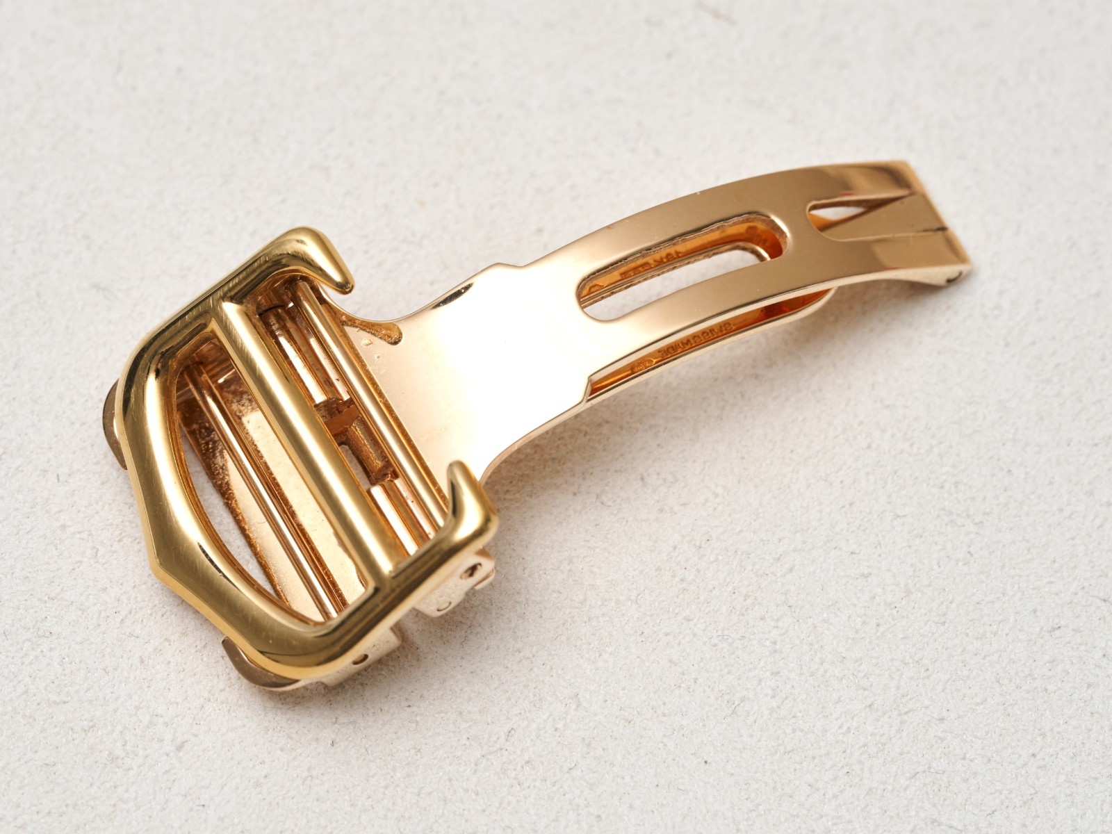Cartier 18K Yellow Gold 18mm Deployment Buckle Clasp Fold Over Genuine 15.3grams