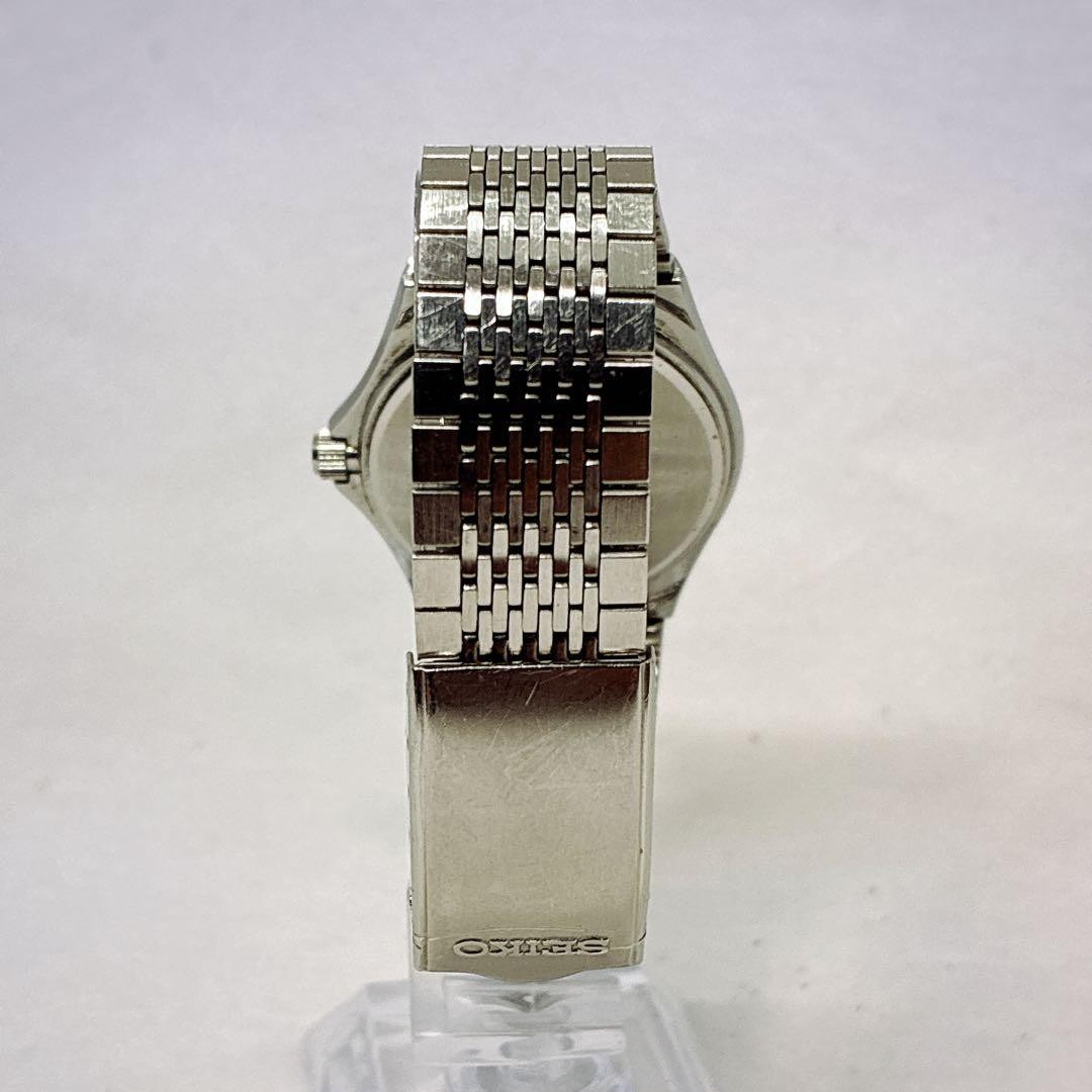 [Rare] SEIKO 5H23-7020 Day-Date Quartz Silver Watch, Working Condition