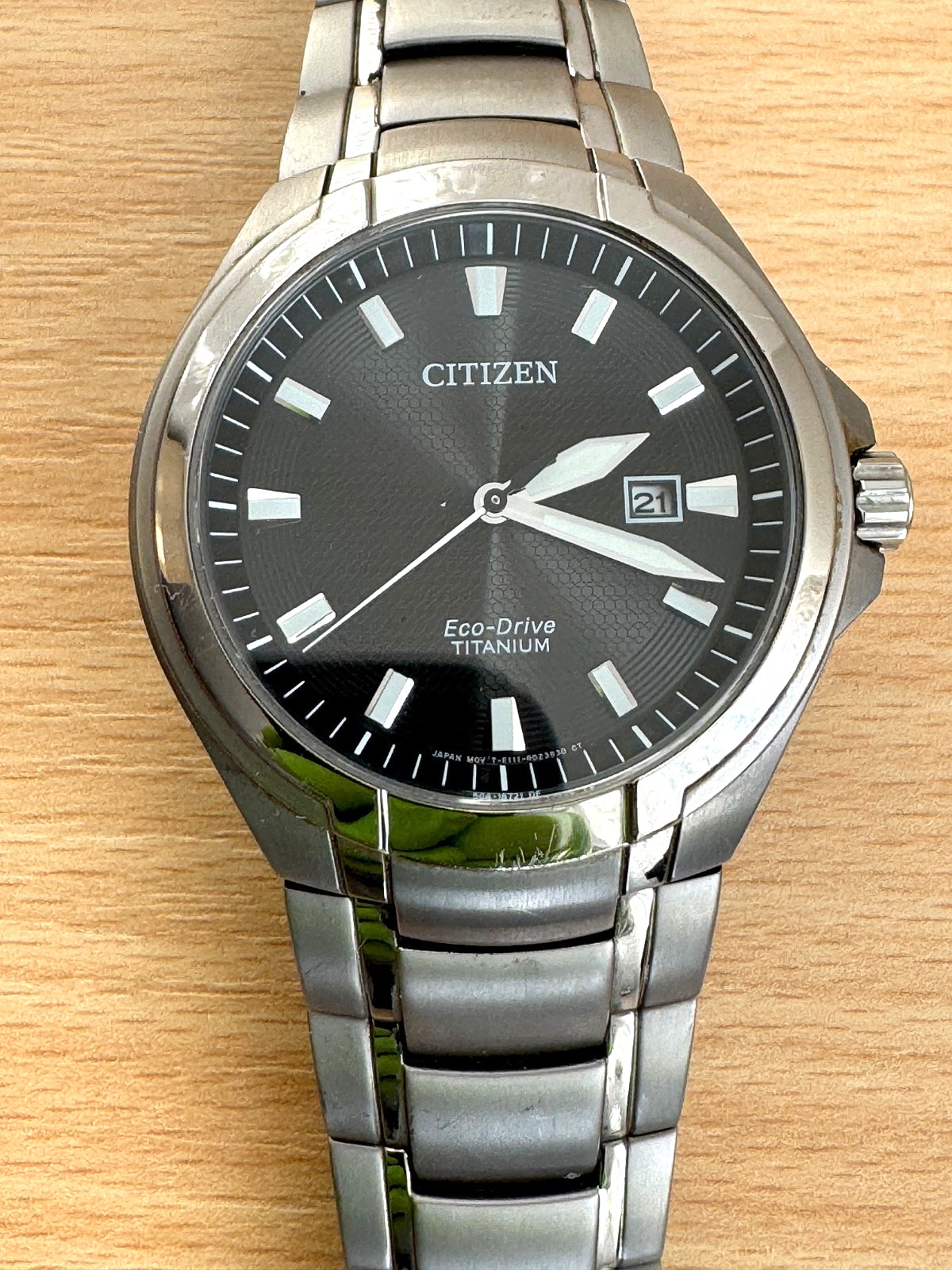 Citizen Eco-Drive Titanium Men’s Watch Sapphire Crystal 100m Japan Mov’t Date