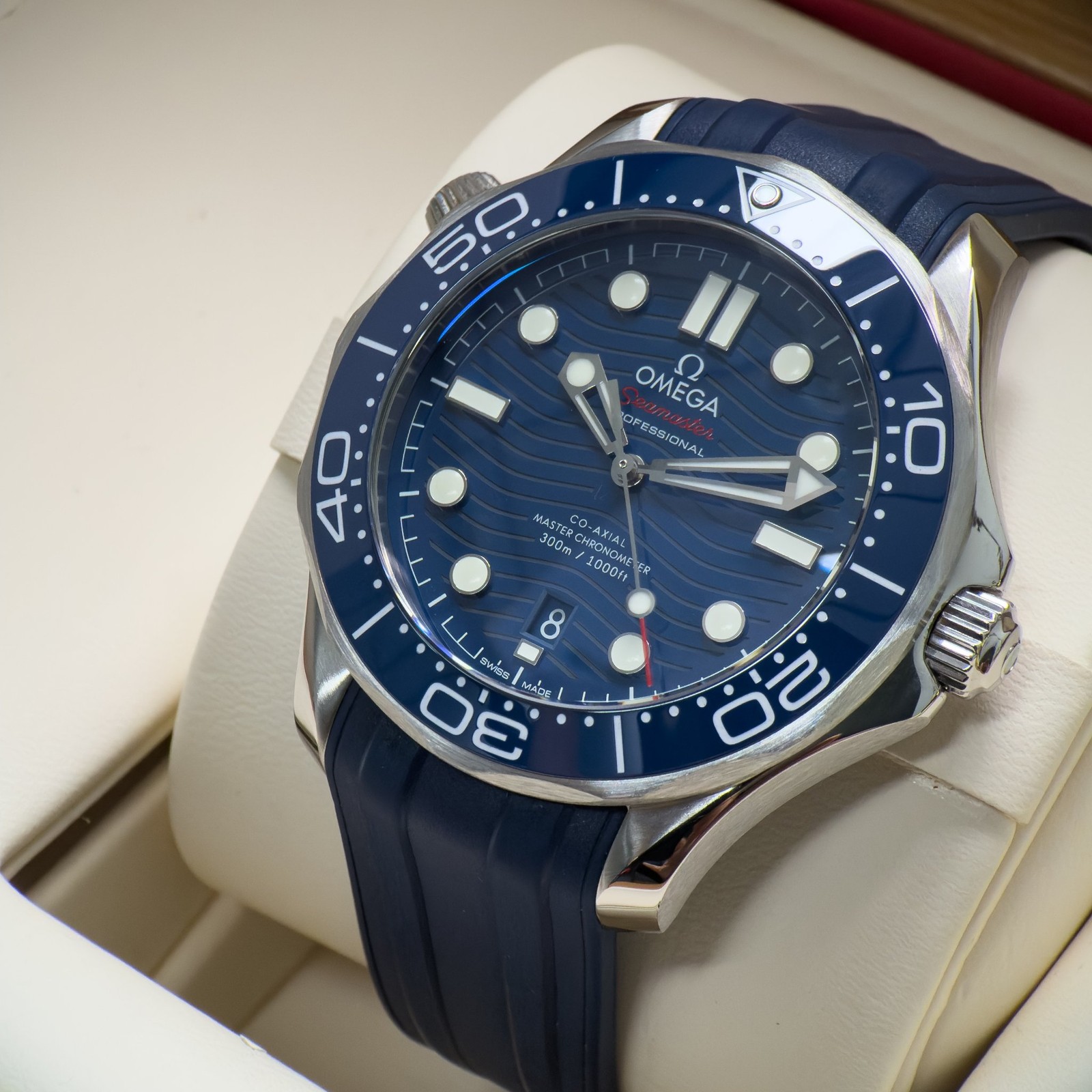 Omega Seamaster Diver 300M 42mm Blue 210.32.42.20.03.001 2021 Full Set B&P