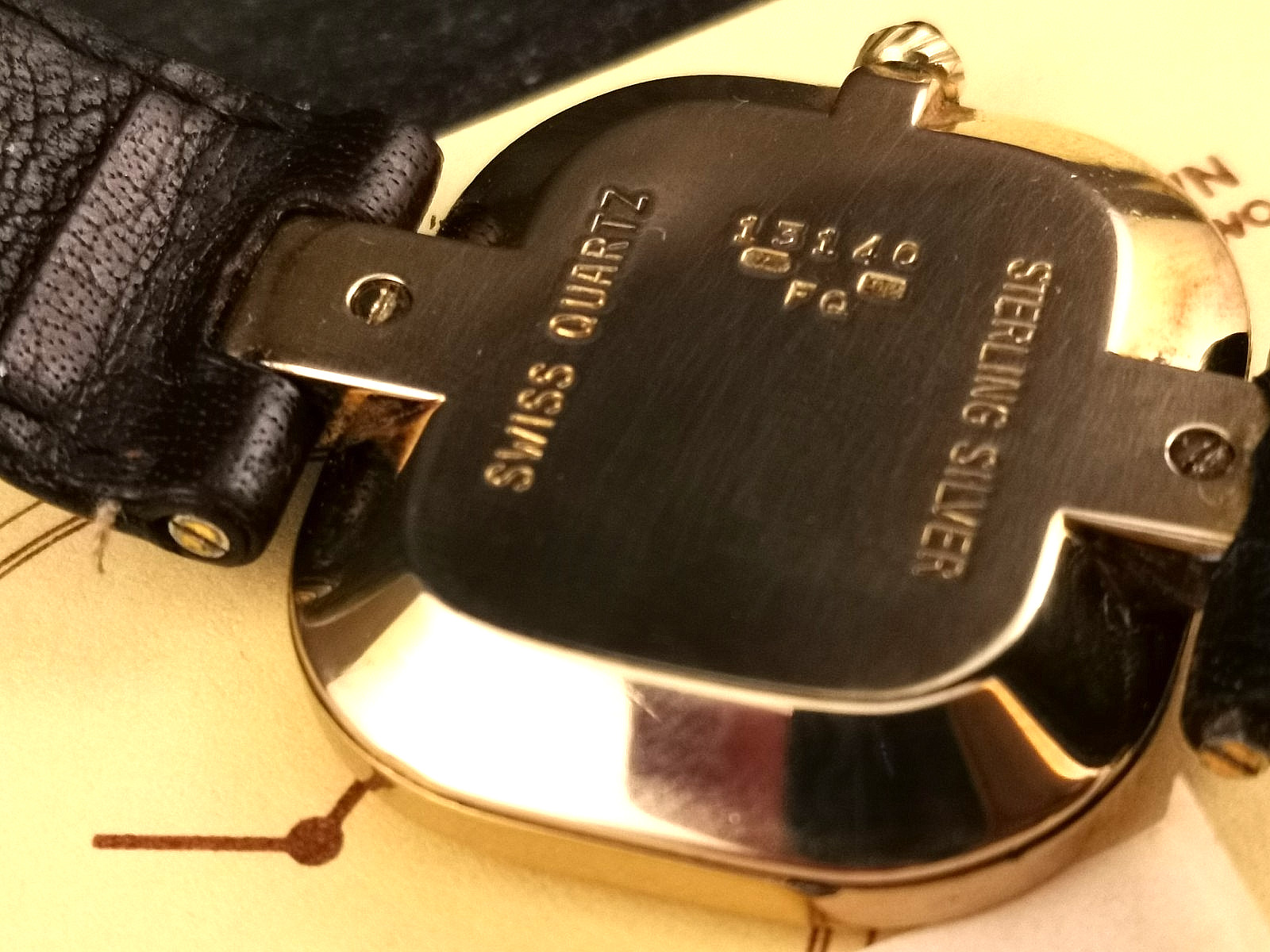 Men’s Dunhill Quartz Watch – Gold on Solid Silver. Harrords. Box and Papers 1982
