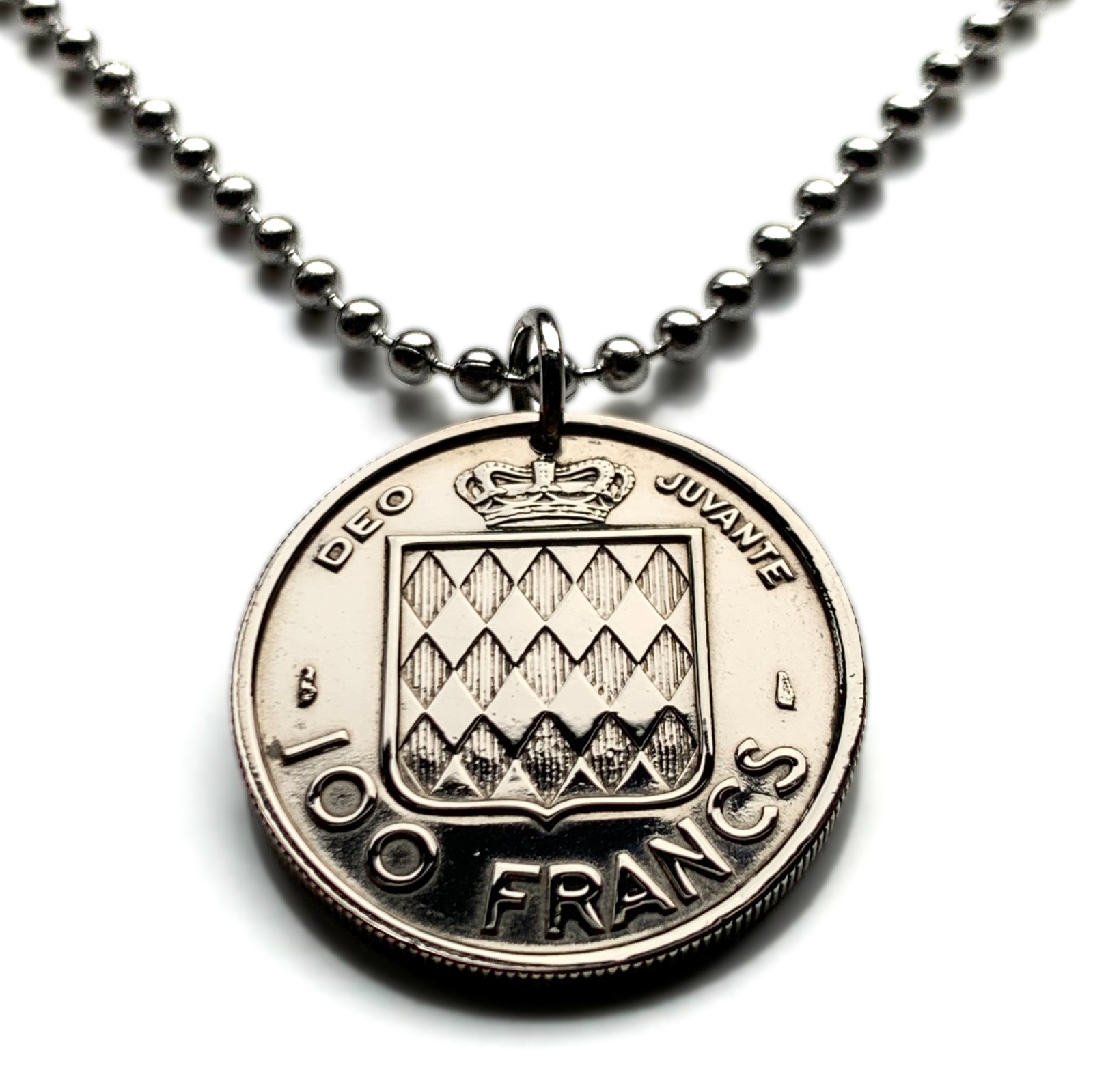 1956 Monaco 100 Francs coin pendant Monte Carlo La Rousse Rainier III n003979