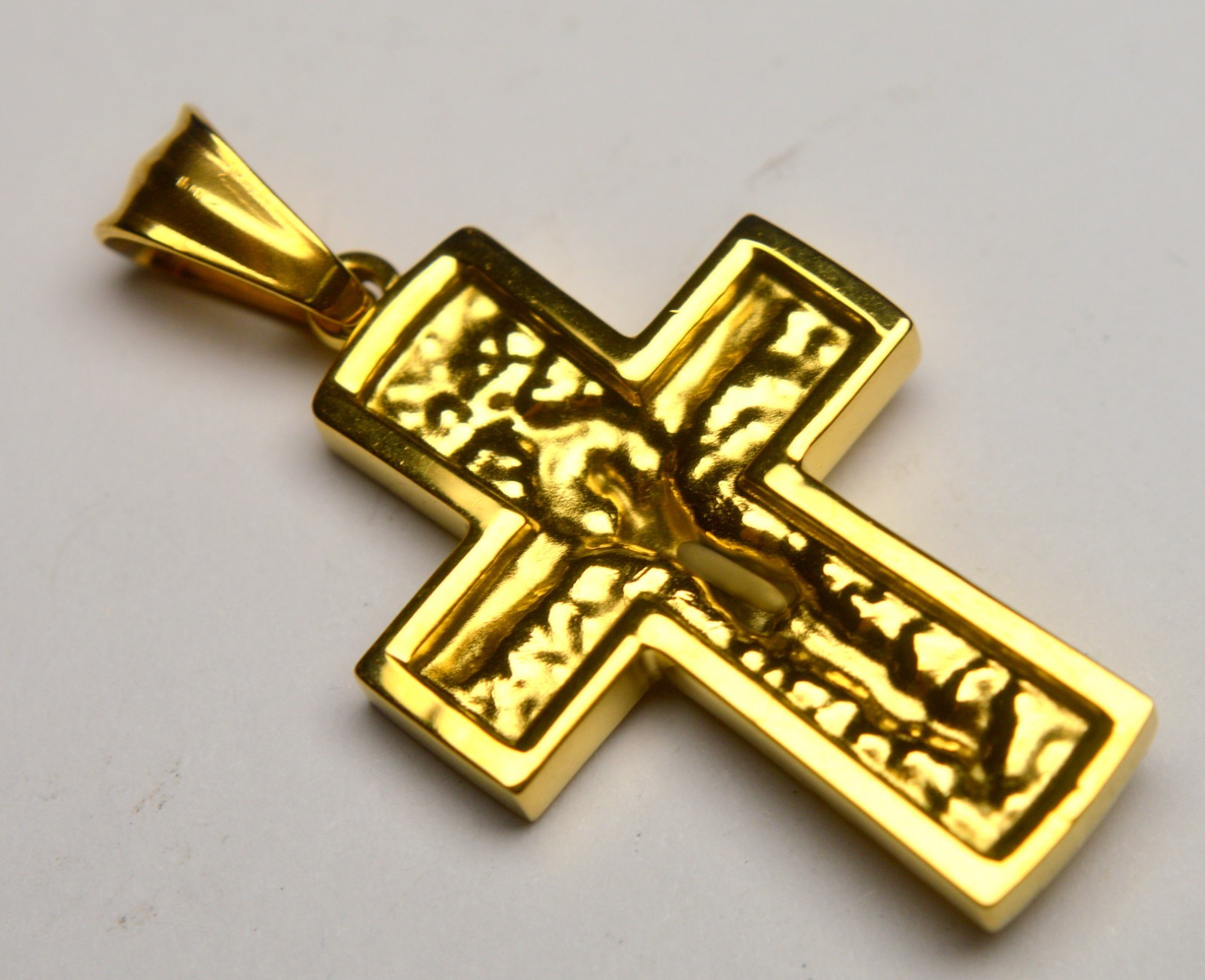 HEAVY & THICK ! RUSSIAN ORTHODOX RELIGIOUS MEN’S CROSS PENDANT 7,93g