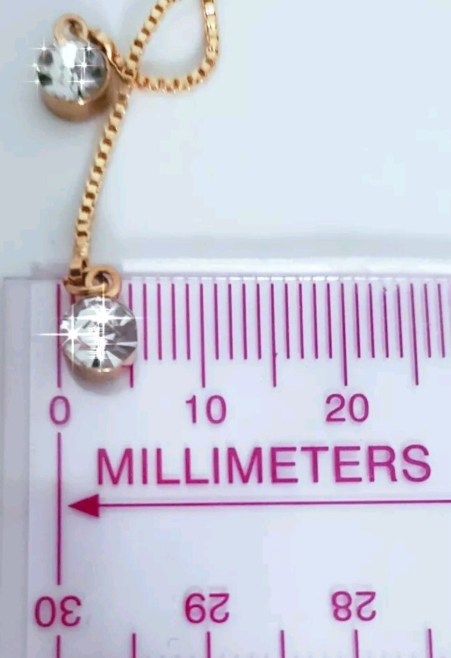 14k Gold Overlay Adjustable Slider Tennis Bracelet Made With Swarovski Crystals