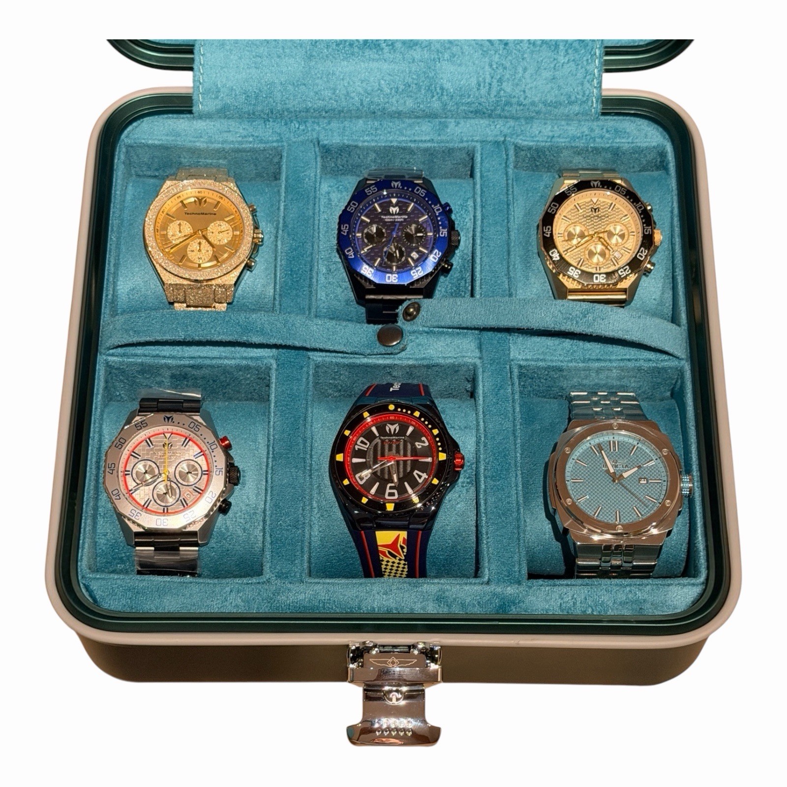 Invicta 6-Piece Watch Collection With Free Aluminum Case!! – $610 Retail Value