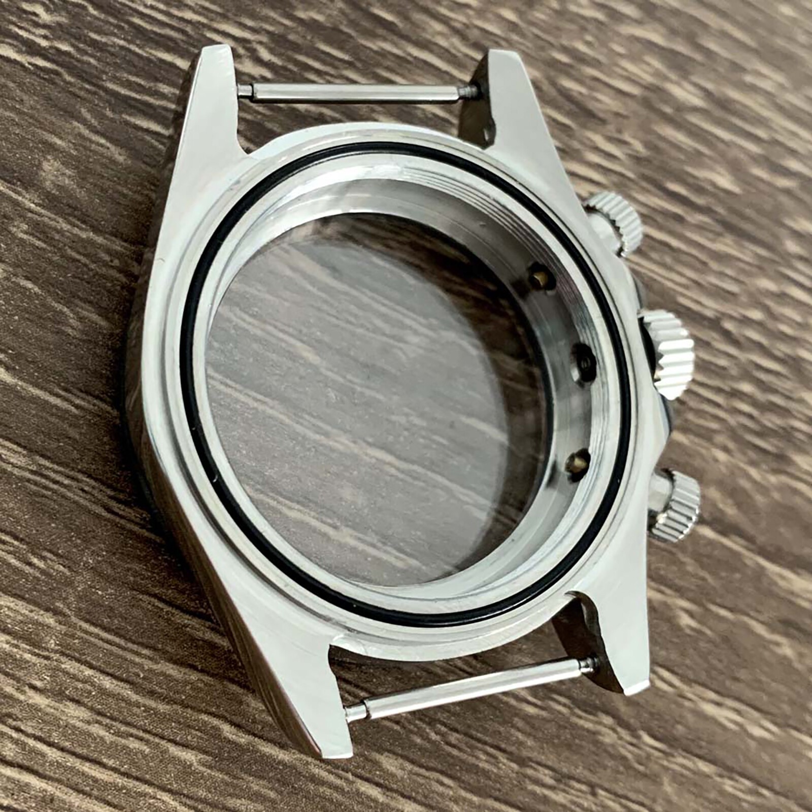 39MM Stainless Sapphire Glass Watch Case for VK63 Quartz Movement 29.5mm Dial
