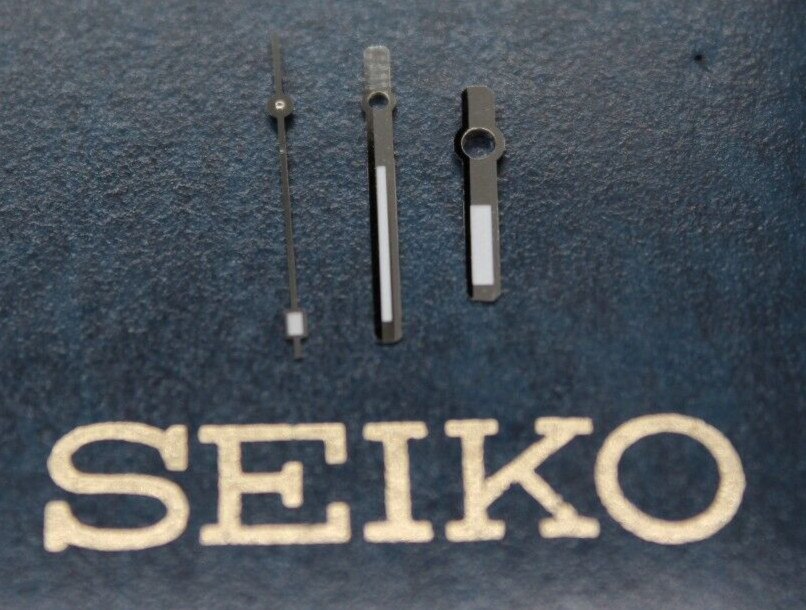 Hands set for Seiko 7005 8050 8052 W/ White lume Hour Minutes Second Seiko 6217