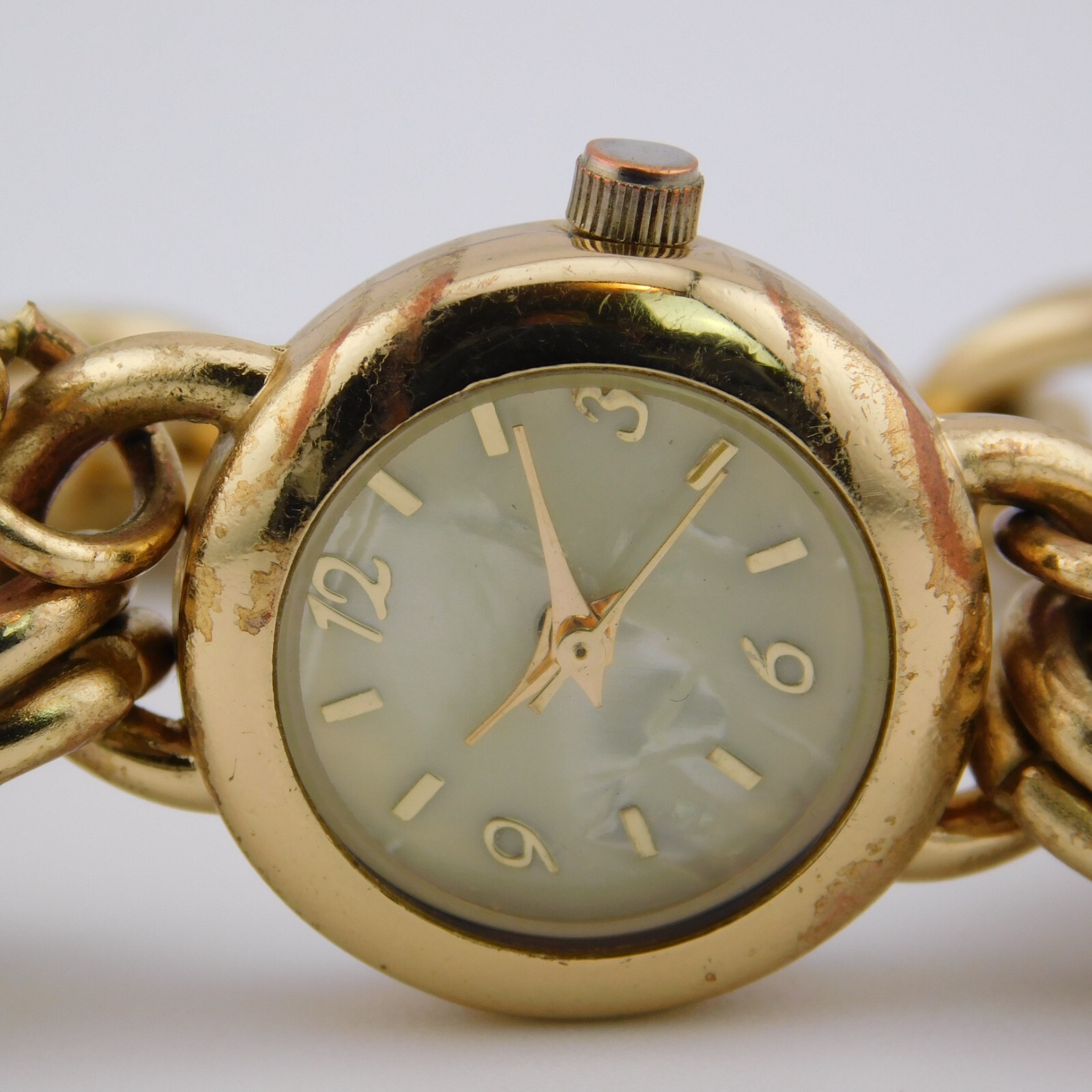 ACCUTIME WATCH CORP. Charm Bracelet Women’s Watch Sz. 6 1/2″ New Battery